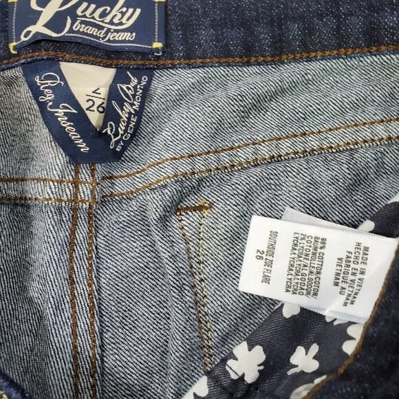 Lucky Brand Women’s Southside Zoe Flare Dark Wash Low Rise Jeans - Size 2/26 - Picture 10 of 16